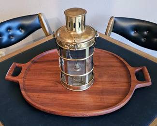 British brass lantern
