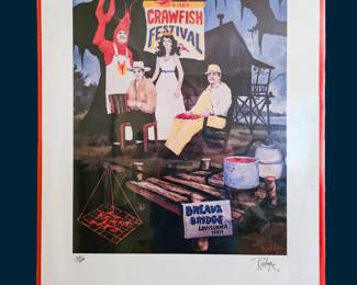 Signed and numbered print by George Rodrigue