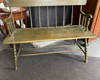Nice Primitive style bench - early american