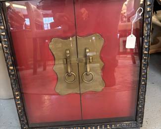 Asian inspired framed doors