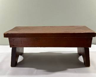 Low Footrest/Step-stool | Low-lying footrest or step-stool. - h. 6 x w. 15 in
