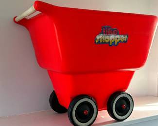 Little Tikes Shopping Cart Toy | Vintage Little Tikes child-sized shopping cart called "Tike Shopper" -  h. 17 x w. 21 x d. 14 in