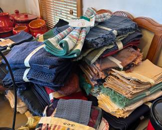 Abundance of Napkins, Towels, runners etc