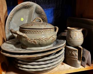 Pottery and stoneware on all levels