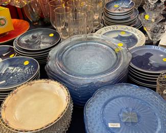 Blue Depression Glass