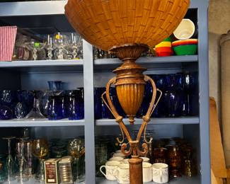 Great Torche Lamp..does have small damage below shade - works