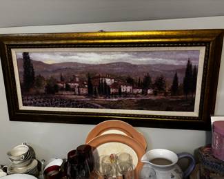Love this Italian countryside vinyard print