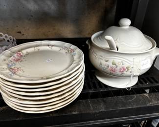 Pfaltzgraff Tea Rose Plates and Terrine