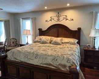 Legacy King Size Bed, Box Springs and Mattress. Like new