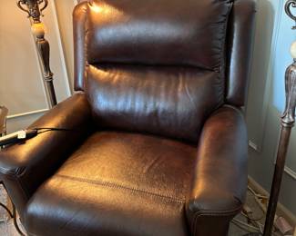 Leather left chair and recliner.  Like new