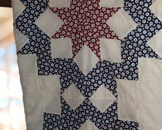 Hand quilted quilt top