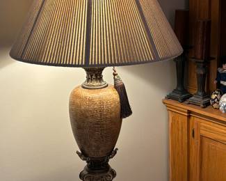 Beautiful Lamp with pleated Shade and tassel