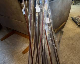Violine/viola/cello bows.  Some are new and need to be strung....some are used and need to be restrung