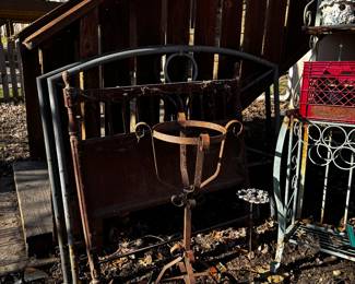 More Iron lawn/plant stands, bakers rack and beds that can be used in flower garden
