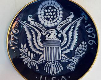 Cobalt Blue Bicentennial Plate