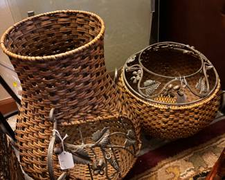 Unique Baskets with Iron fret work