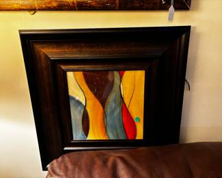Striking Framed Abstract