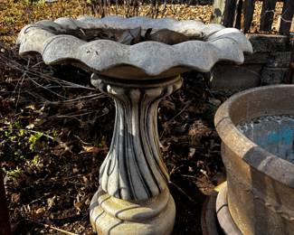 Concrete Bird Bath