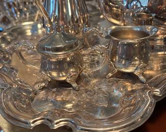 Sterling Silver Sugar and Creamer