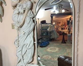 Art Nouveau style Mirror - Life Size Woman by Cote Of France