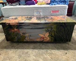 Hand Painted Trunk with Fairy Theme