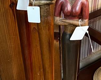 Very Collectable Wood Carved Ladies