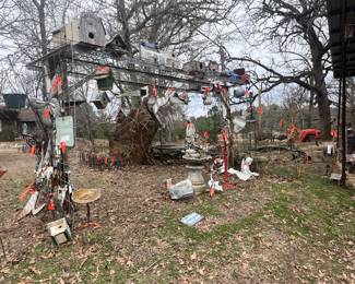 Many more Bird Houses, Whirley gigs, Cement Planters & Cement Benches