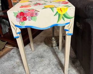 Hand Painted Accent Table