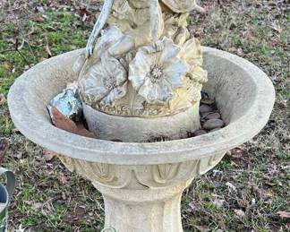 Fairy themed Fountain/ Bird Bath