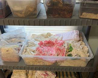 Crochet doilies, Sheets & Tassles