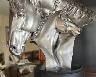 Two Horse Head Decorative Art