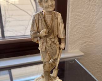 Early 1900s Hand-Carved Japanese Okimono. Signed by Artist. Photo 1 of 2.