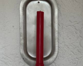 Colonial Pewter Candle Sconce - Only One!