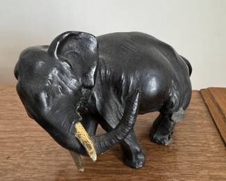 Cold Cast Elephant Figurine - 3 Available; 2 Pictured. Photo 1 of 2.