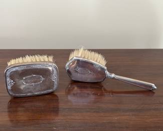 Sterling Silver Brush Set.