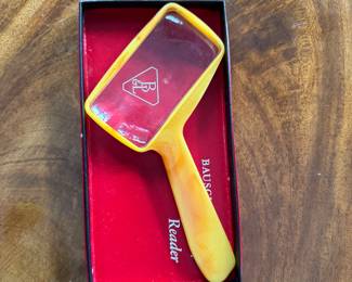 Bausch & Lomb Bakelite Reader / Magnifying Glass.