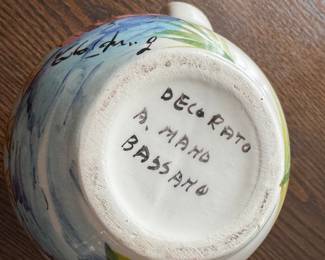 Italian Ceramic Pitcher. Photo 2 of 2.