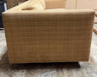 Upholstered 2-Seat Sofa - 2 Available. Each Measures 60" W x 35" D. Photo 3 of 4.