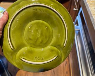 Set of 6 California USA FC-2 Green Chip Free Artichoke Plates. Photo 2 of 2.