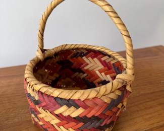 Native Swamp Cane Hand-Woven Basket by Nancy King. Photo 1 of 2.