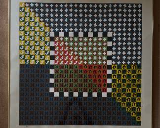 "Untitled," Lithograph on Woven Paper. Signed and Numbered by Artist Alfred Julio Jensen (American 1903 - 1981). Photo 1 of 3.