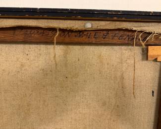 "Fantasy on Male & Female," Original Acrylic on Linen. Signed on Back by Artist, Joseph Limarzi. Photo 3 of 3.