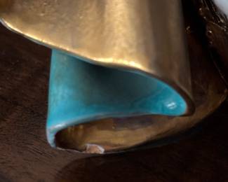 Mid-Century Italian Madonna & Child Sculpture by Eugenio Pattarino, 1960s. M 8. Signed by Artist. Photo 3 of 4.