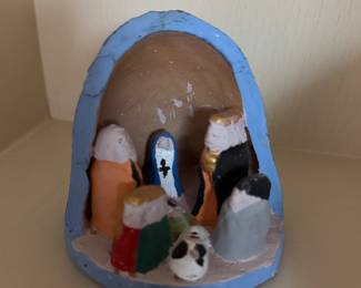 Folk Art Nativity Scene.