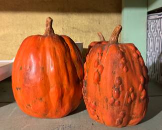Ceramic Pumpkins.