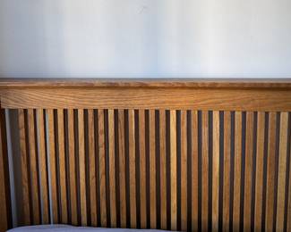 Pair of Mission Style Twin Bed Frames.