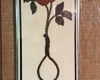 "VD - Don't Give The Gift That Goes On Giving VD." Original Poster by David Lance Goines. Stamped by Artist. Photo 1 of 2.