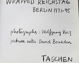 Christo and Jeanne-Claude. Wrapped Reichstag. Berlin 1971–1995, Copyright 1996 by Taschen. Photo 2 of 3.