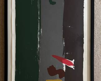 "Onion Train," Color Screenprint. Signed and Numbered by Artist, Kikuo Saito (Japanese 1939 - 2016). Photo 1 of 5.