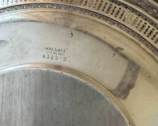 Wallace Sterling Silver Platter. Photo 2 of 2.